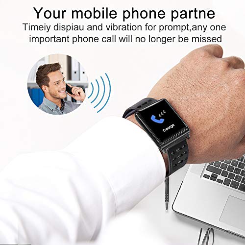 Smart Watch, Waterproof Fitness Tracker Watch with Heart Rate Blood Pressure Sleep Monitor for Men Women Kids iOS Android Phone Activity GPS Tracker Sports with Pedometer Calorie Stopwatch by Qiwoo - Thumbnail 5