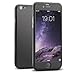 Willnorn Full Body Coverage Protection Case with Tempered Glass Screen Protector for iPhone 6 - Black