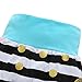 OUTGLE Newborn Baby Girl Toddler White Romper + Stripe Trousers + Hat + Headband Autumn Winter Outfits (0-3 Months, Multicolor)
