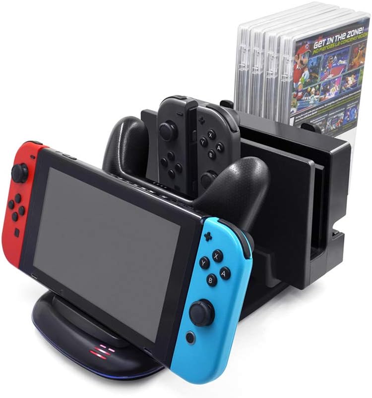 Controller Charger for Nintendo Switch, Welltop Charging Dock Stand