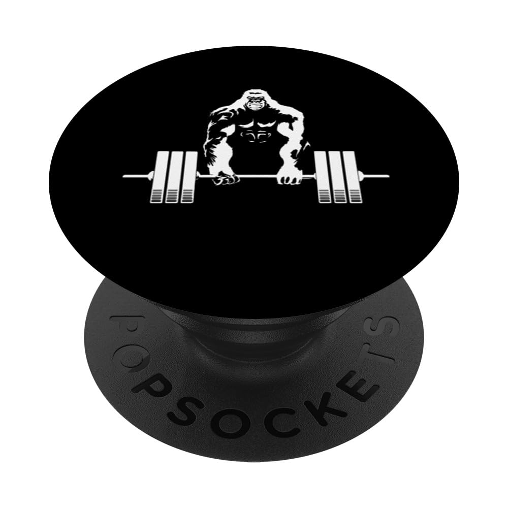 Weightlifting Gym angry gorilla - Fitness gorilla Lifting PopSockets Swappable PopGrip
