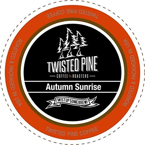Twisted Pine Coffee Autumn Sunrise Breakfast Blend Coffee, Light-Medium Roast, Single-Serve Cups for Keurig K-Cup Brewers, 24 Count