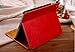 iPad Mini 1 2 3 Vintage Pattern Protective Case, Miniko(TM) Old [Book Style] Classic Case Cover Vintage Premium PU Leather Smart Folio Case Auto Sleep Wake Slim Fit Stand for iPad Mini 1 2 3 Red
