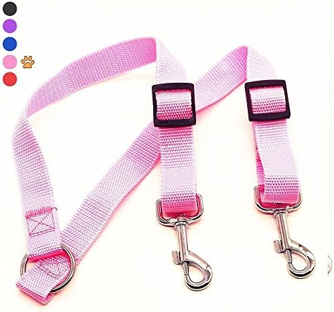 Two Dog Leash No Head Tangle Coupler, Double Retractable Pet Cat Walker Tangle Training Leash For 2 Dog