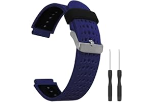 Threeeggs Replacement Silicone Sport Watch Band for Forerunner 220 230 235 620 630 735XT Smartwatch Wrist Strap