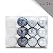 Zolee 2.36” Set of 24ct Christmas Balls Shatterproof Painting Tree Ornaments with Portable Gift Box (Silver & White)