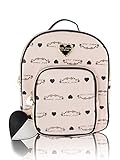 Betsey Johnson Womens Quilted Winged Heart Backpack