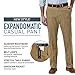 Haggar Men's Expandomatic Casual Stretch Solid Classic Fit Plain Front Pant