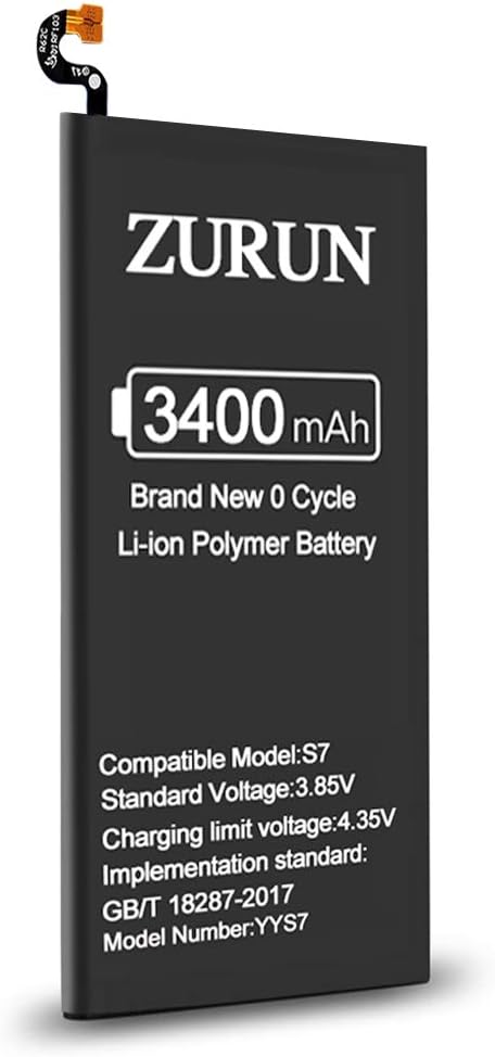 Galaxy S7 Battery ZURUN 3400mAh Li-Polymer Battery EB-BG930ABE Replacement for Samsung Galaxy S7 G930 G930V G930A G930T G930P with Screwdriver Tool Kit | S7 Battery Replacement Kit [2 Year Warranty]: Home Audio & Theater