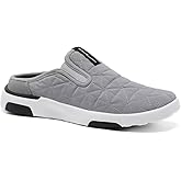 OrthoComfoot Men's Orthopedic Slip-On Loafers Walking Shoes with Arch Support: Comfortable Orthotic Shoes for Plantar Fasciitis, Casual Flat Feet Slippers for Foot and Heel Pain Relief