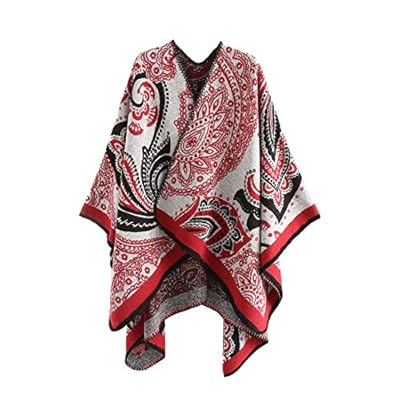 Belgius Women Shawls and Wraps Blacket Winter Warm Printed Open Front Cardigan Poncho Cape Belgius Women Shawls and Wraps Blacket Winter Warm Printed Open Front Cardigan Poncho Cape