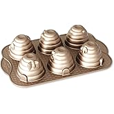 Nordic Ware 90777 Beehive Cakelets Pan, 3-Cup, Toffee