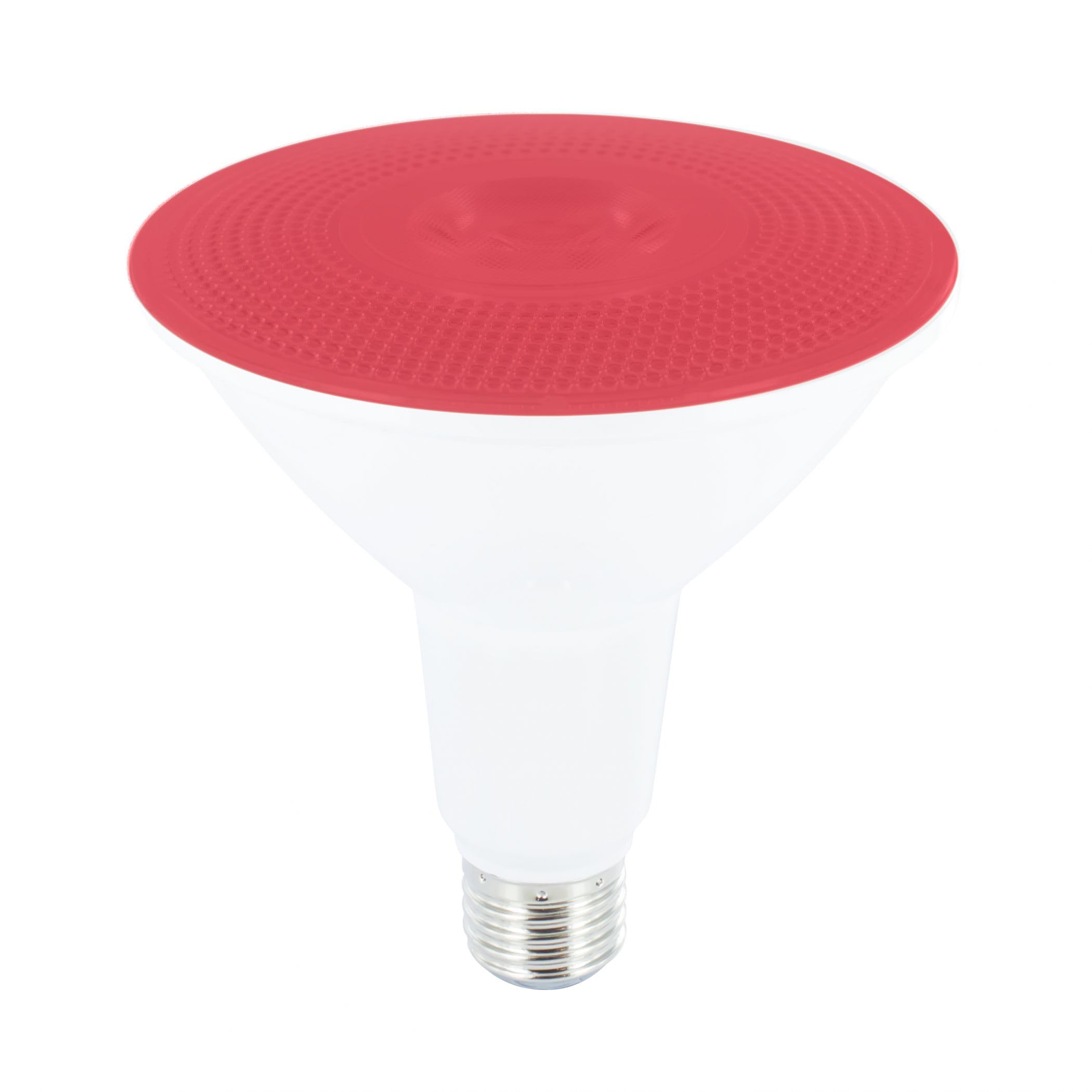 Integral PAR38 Red LED Bulb 15w E27 Spotlight for Coloured Outdoor Garden Lighting Spike IP65 Rated