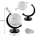 NEX Whiskey Decanter, World Etched Glass Globe Liquor Decanter with Antique Ship inside and Wooden Stand, for Liquor, Bourbon, Vodka or Wine(1000ml)