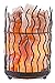 CRYSTAL DECOR Natural Himalayan Salt Lamp in Pillars Design Metal Basket Lamp with Dimmable Cord