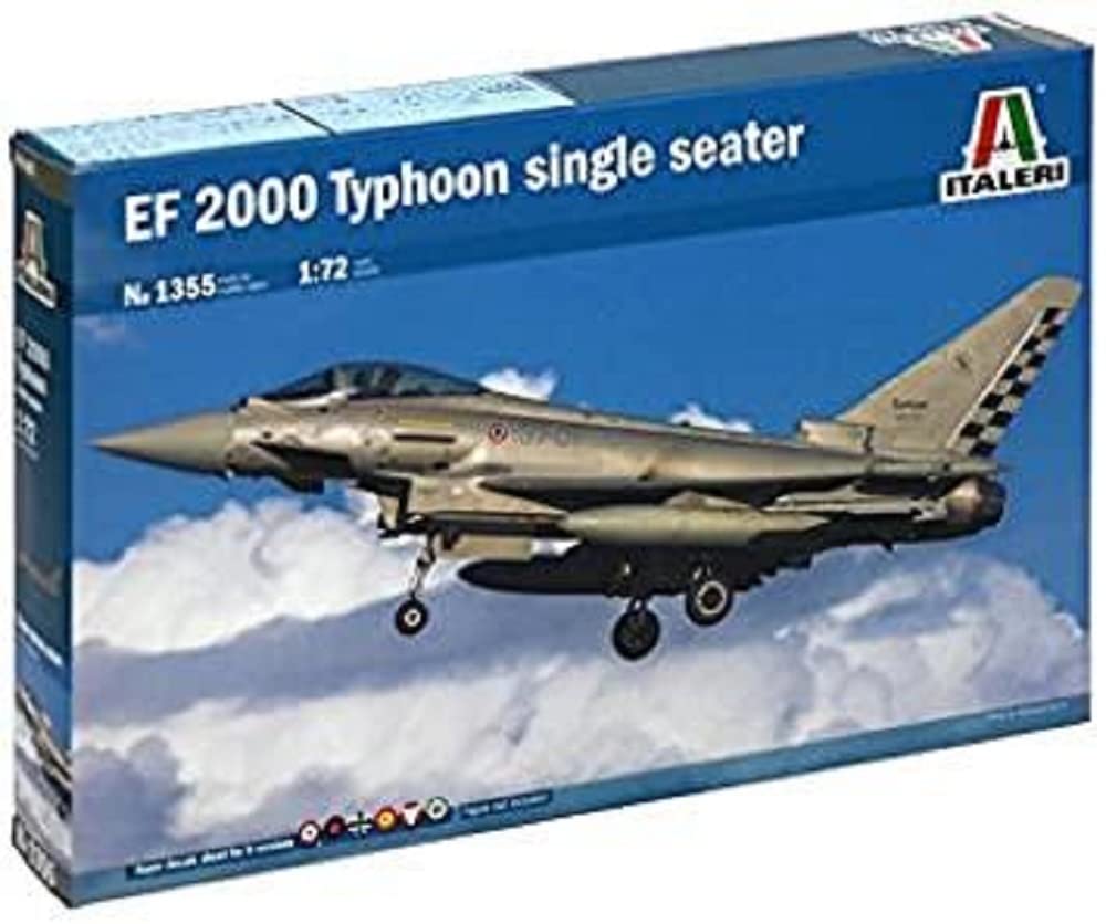 Italeri 510001355-1:72 EF-2000 Typhoon Fighter Plane Single Seater