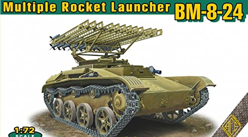 PLASTIC MODEL BUILDING KIT BM - 8 - 24 KATIUSHA ON T - 60 CHASSIS 1/72 ACE 72542