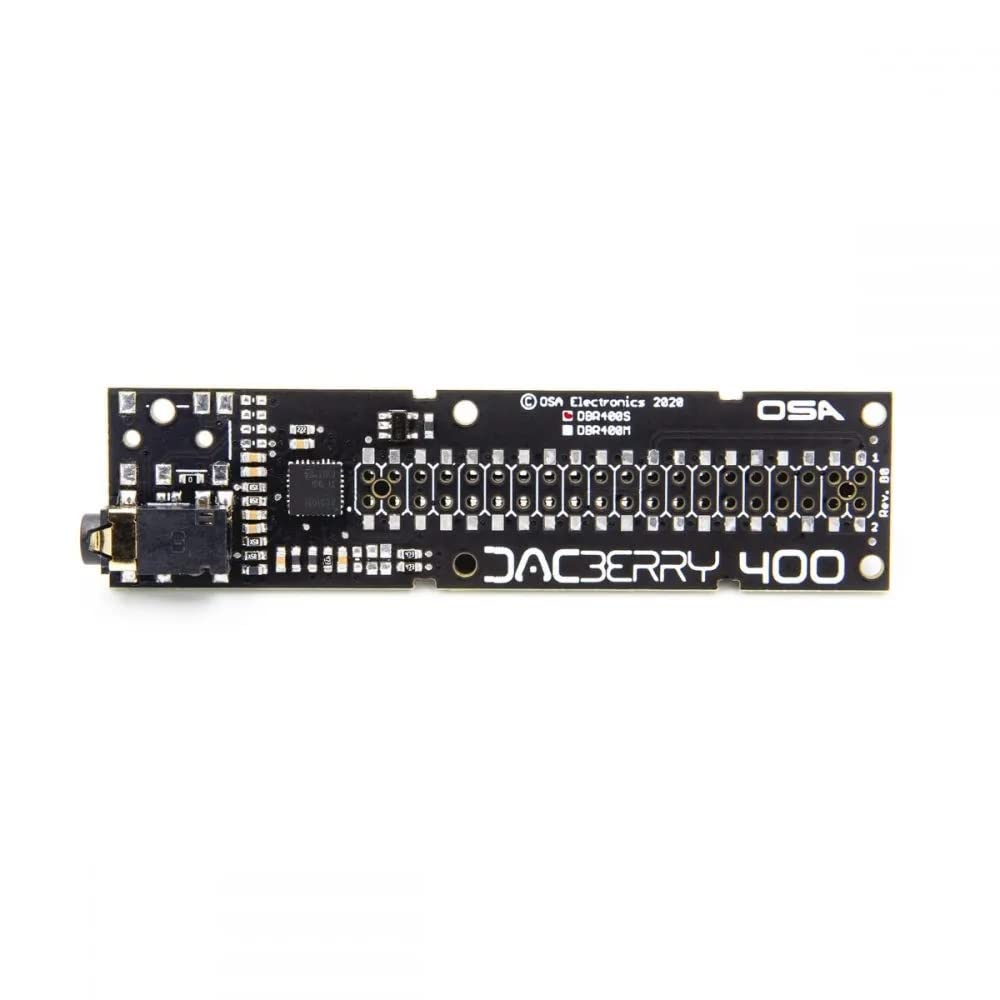 DACBerry 400 S for Raspberry Pi 400 and Raspberry Pi 500, Soundcard for Pi 400 and pi 500