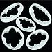 Fashionclubs 5Pcs Christmas Fluffy Cloud Fondant Sugar Cookie Biscuit Cake Cutter Mold