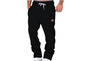 MIVAMIYA Heavyweight Fleece Cargo Sweatpants for Men Baggy Elastic Waist Drawstring Sweatpants with Pockets Joggers Trousers