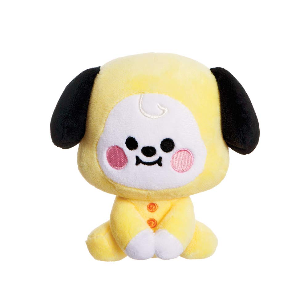 AURORA, 61377, BT21 Merchandise, Baby Chimmy Sitting Doll 5 Inches, Soft Toy, Yellow