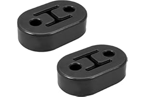CABTHERLYN Exhaust Hanger Rubber Insulator Bushing Mount 2 Holes, Muffler Exhaust System, Universal Heavy Insulator Support Bushing Installation,Tail Pipe Mount Bushing, 2PCS