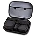 USA GEAR Diabetic Supplies Travel Case with 3 Removable Pouches, Hard Shell Protection - Diabetes Travel Case to Carry Glucose Monitor Kit, Test Strips, Lancets, Insulin Pens, and More - Black