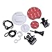 Vicdozia 10 in One Surfboard Surfing Board Mount Tethers Set Outdoor Sports Accessories Kits for GoPro Hero 8 7 6 5 4 3+ and Other Action Sports Camera(White Type)
