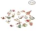 Enamel Charm Pendants Mixed Christmas Themed Silver Plated Pendants Findings for DIY Jewelry Necklace Bracelet Making, 19 Pcs