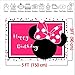 Sweet Pink and Black Dot Photo Background Cute Mouse Party Banner Princess Baby Girls Happy Birthday Supplies Photography Backdrop Candy Table Photo Booths Studio Props Decorations Vinyl 5x3ft