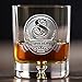 Lead Free Crystal Whiskey, Scotch, Bourbon Rocks Glasses Engraved Set Of 4
