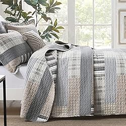 PANGUSHAN Quilt Set Queen Size, 100% Cotton Quilt