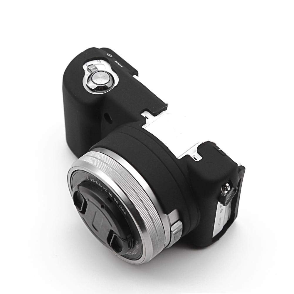 Camera Case,Dust-Proof Anti-Slip Silicone Shell Pouch Housing Cover Protector with Precision Hole Position for A5000 A5100 Camera