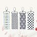 4PC Women Lipstick Holder Keychain Lip Balm Chapstick Pouch Strap Arrow Wave Pattern Key Ring Bags