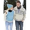 3 Pieces Unisex Cold Winter Neck Warmer Gaiter Double-Layer Fleece Lined Thick Knit Circle Scarf