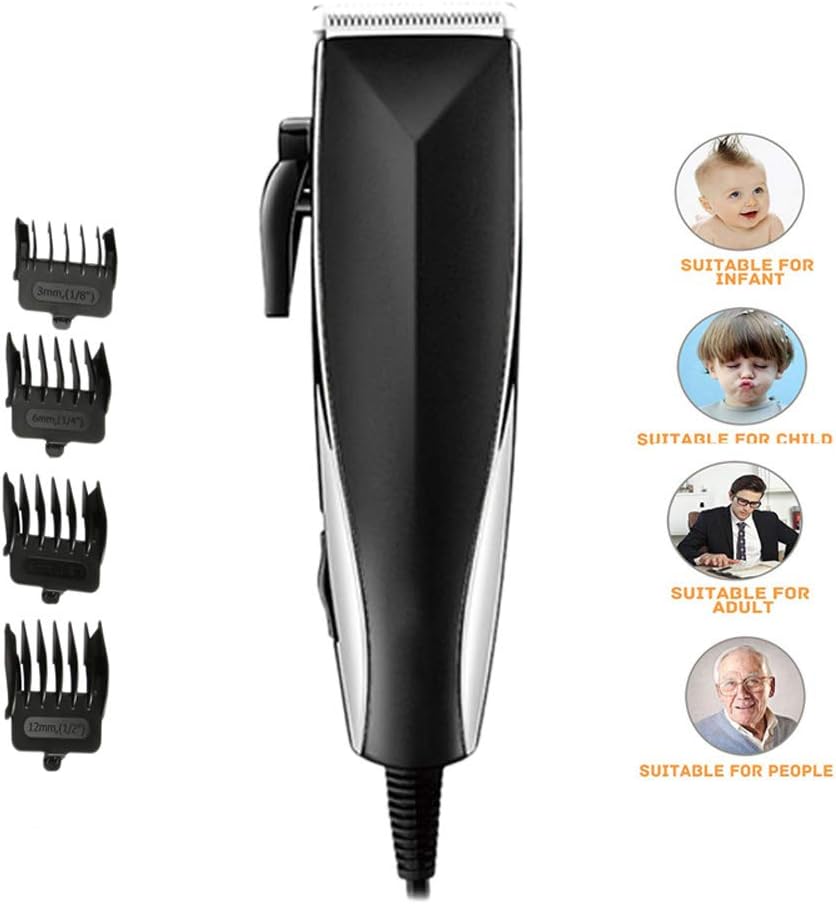 ZBSPM Professional Hair Clippers for Men, Electric Hair Trimmer with Line, Bald Trimer Hair Shaver Razor Two-Speed Haircut Machine,Black