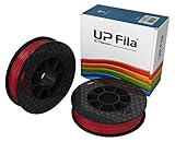 UP Fila C-21-03 ABS Plastic Filament, Red, 2 x 500 g Rolls (Pack of 2)