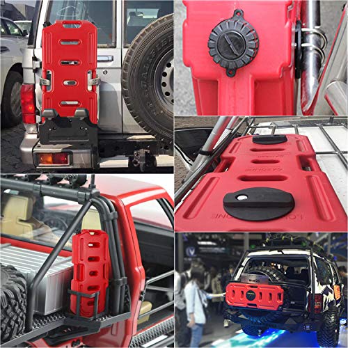Gas Can, AAIWA 5.28 Gallon Portable Spare Fuel Oil Petrol Diesel Gas Storage Tank for Off Road Car SUV ATV Motorcycle, 20L - Thumbnail 7