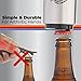 Magnetic Bottle Opener, 3 Pack - Automatic Push Down Beer Openers with Insulated Sleeve - Stainless Steel Magnetic Pop off Easy to use
