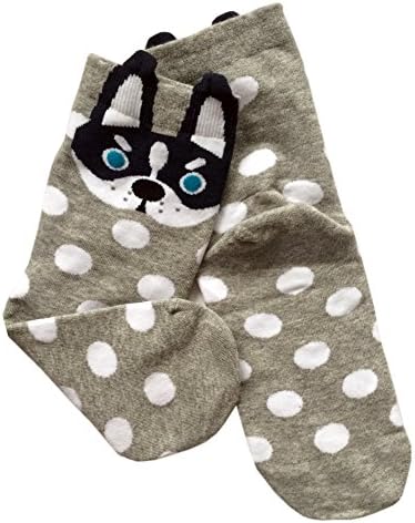 Ladies/Womens Cute Dog Casual Cotton Crew Socks Animal Printed Novelty Liner Socks