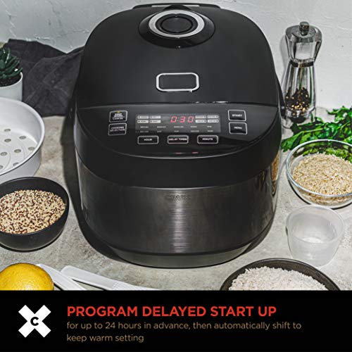 Crux 20 Cup Induction Rice Cooker, MultiCooker, Food Steamer, Slow