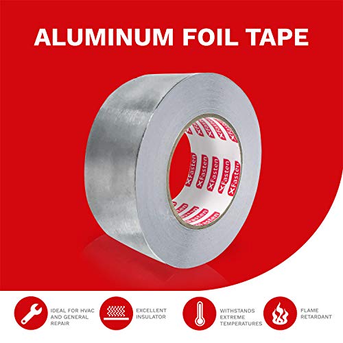 XFasten Aluminum Foil Reflective Duct Tape, 3.6 mil, 2 Inches x 55
