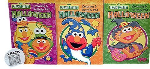 Elmo, Zoe, Bert & Ernie Halloween Coloring & Activity Pad Set