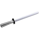 Global Honing Rod G-38/B, 10in/26cm Knife Diamond Sharpening Steel, 10", White