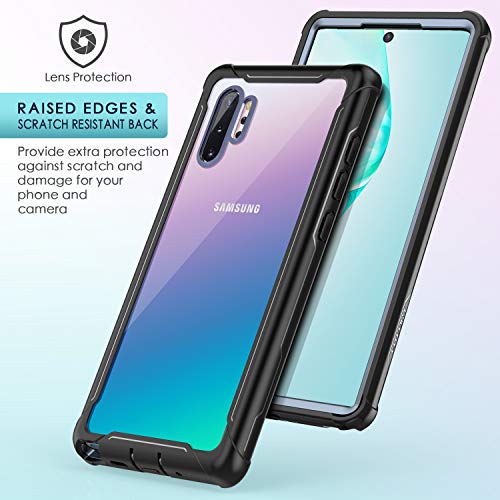 FITFORT Samsung Galaxy Note 10 Plus Case Full Body Rugged Heavy Duty Clear Bumper Case with Free Screen Protector, Shock Drop Proof Protective Case Compatible with Galaxy Note 10+ Plus (2019) - Thumbnail 5