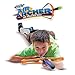 Geospace Hand Held Self Propelled AIR Archer Flying Rocket Battle Pack Outdoor Toy for Boys & Girls - Includes 2 Pull & Release Air-Powered Elastic Archery Bow Launchers & 6 Safe Foam Pump Rockets
