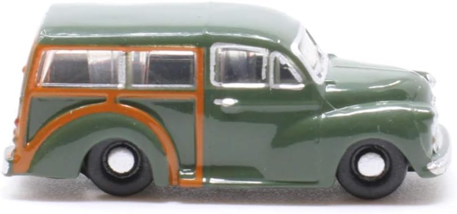 Oxford Diecast Morris Traveller Almond Green Model Vehicle, Wood,green,silver, 1:148 Scale - Image 4