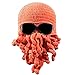 Amurleopard Unisex Barbarian Knit Beanie Octopus (One size, Orange)