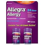 Allegra Adult 24 Hour Allergy Tablets, 180Mg, Buy Bulk & Save, 90 Count