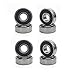 FREEDARE 58mm Skateboard Wheels 82a ABEC-7 Bearing Steel and Spacers(Pack of 4)